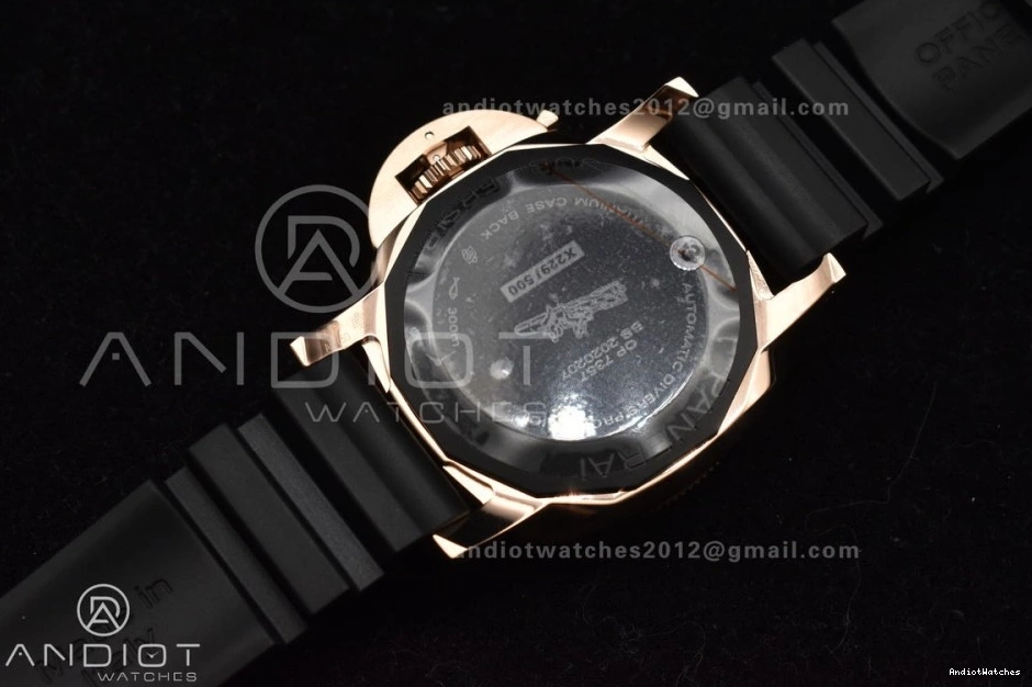 PAM2164 Submersible Dial Black WrinkleFree Best on P Rubber VSF 992 Black Edition 42mm Strap 0927